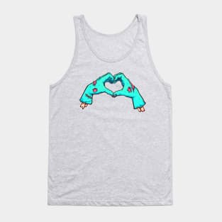 Zombie Heart Hands Tank Top